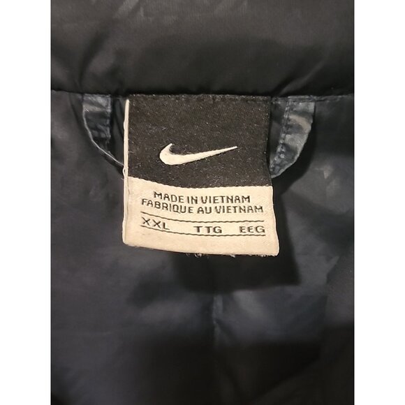 NIKE Lebron James size 2XL 550 Down Jacket navy blue Puffer Witness winter coat - Picture 6 of 13